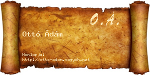 Ottó Ádám névjegykártya